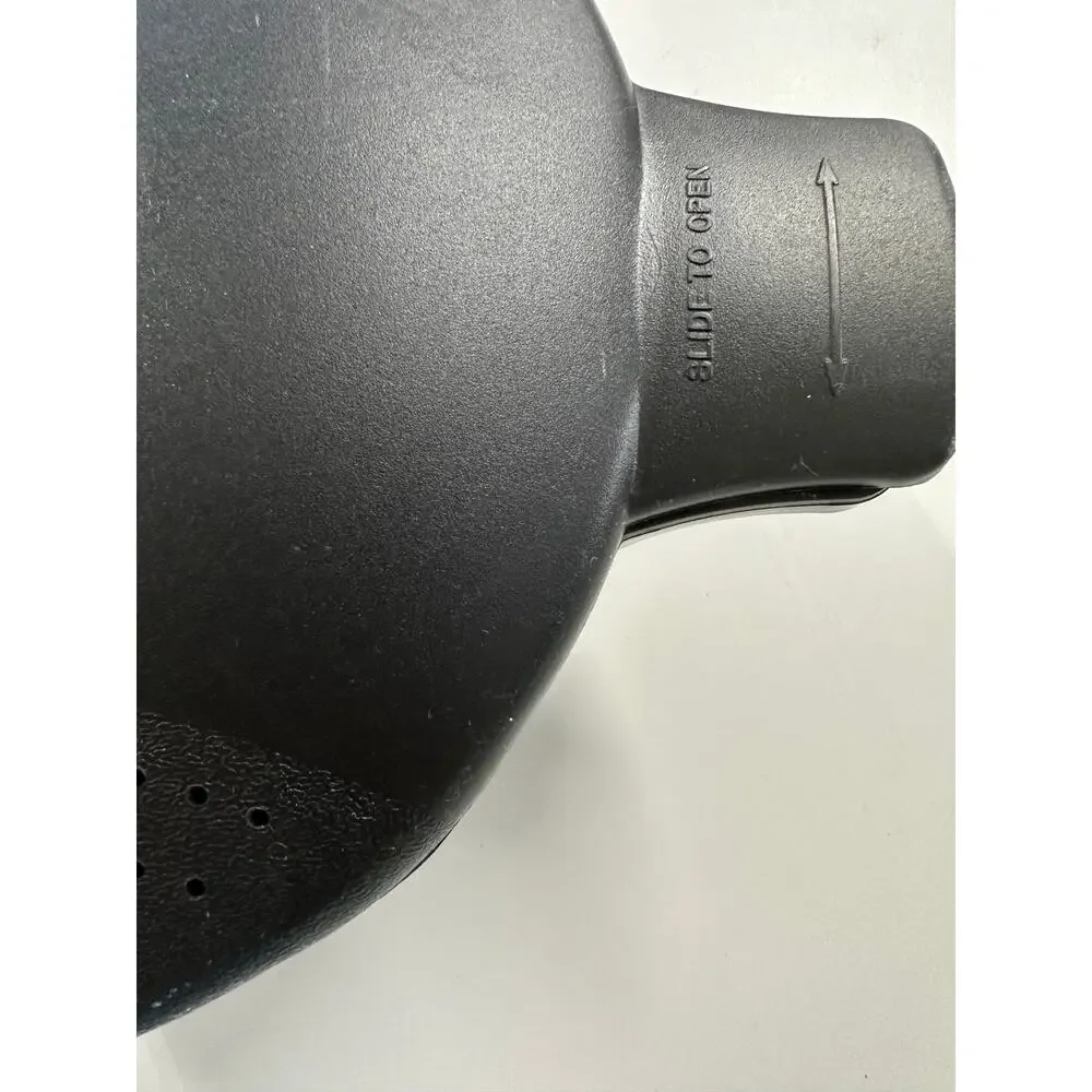 Pampered Chef Black Large 2Qt Micro Cooker Rice Veggie Steamer Strainer